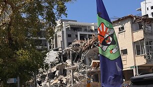 Irano atakų padariniai Ramat Gano mieste Izraelyje