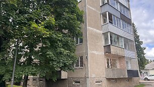 Kaune žaibas trenkė į daugiabutį namą