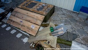 Ukrainos pasienio punktas &bdquo;Marinovka&ldquo; po mū&scaron;io su teroristais