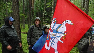 Lietuvos partizanų pagerbimo žygis Varėnos-Merkinės mi&scaron;kais