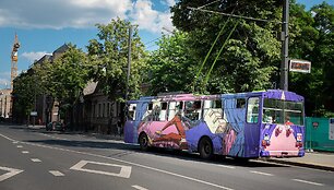 Kauno troleibusai tapo meno kūriniais