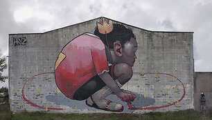  &bdquo;Vilnius Street Art&ldquo; dalyvausiančio Aryz darbai