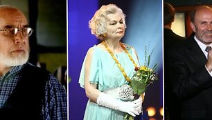 I&scaron; kairės: Antanas &Scaron;urna, Nijolė Angelė Baužytė ir Gytis Luk&scaron;as