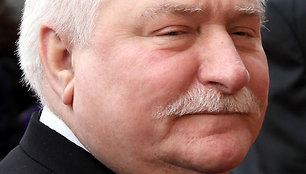 Lenkijos „Solidarumo“ judėjimo lyderis Lechas Walesa