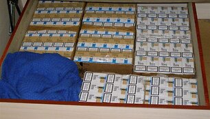 Kratos metu rastos kontrabandinės cigaretės