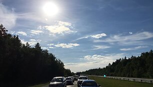 Spūstis kelyje Klaipėda&ndash;Kaunas