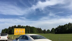 Spūstis kelyje Klaipėda&ndash;Kaunas