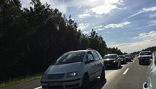 Spūstis kelyje Klaipėda&ndash;Kaunas