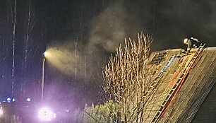 Namo gaisras Purnu&scaron;kių kaime