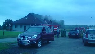 Gaisras netoli Ignalinos įsikūrusioje kavinėje