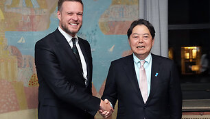 G.Landsbergis Miunchene susitiko su Japonijos užsienio reikalų ministru