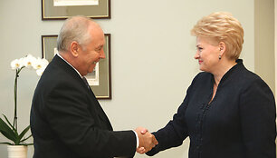 Lietuvos Respublikos Prezidentė Dalia Grybauskaitė susitiko su Ukrainos Auk&scaron;čiausios Rados Pirmininku Volodymyru Rybaku.