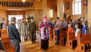 Kapčiamiesčio kapinėse palaidoti partizanai Juozas Barkauskas-Vėjūnas ir Petras Bankieta