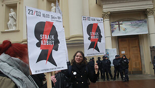 Protestai Lenkijoje dėl abortų draudimo