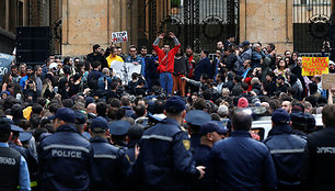 Protestai Tbilisyje