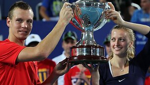 Toma&scaron;as Berdychas ir Petra Kvitova