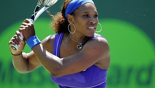 Serena Williams Majamio turnyro nugalėtoja tapo penkis kartus