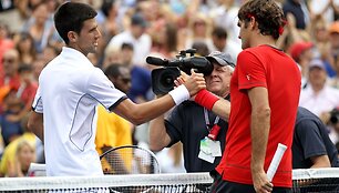 Novakas Džkovičius ir Rogeris Federeris
