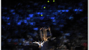 Rogerio Federerio padavimo foto akimirkos