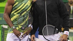 Gaelis Monfilsas ir Jo-Wilfriedas Tsonga