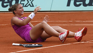 Sara Errani pirmą kartą karjeroje pasiekė &bdquo;Didžiojo kirčio&ldquo; turnyro finalą.