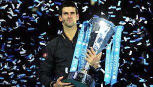 Novakas Džokovičius antrą kartą tapo &bdquo;ATP World Tour Finals&ldquo; turnyro nugalėtoju