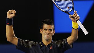 Novakas Džokovičius &bdquo;Australian Open&ldquo; turnyre i&scaron;kovojo 20-ą pergalę i&scaron; eilės