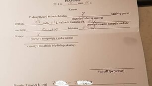 Pra&scaron;ymas &bdquo;Lietuvos geležinkeliams&ldquo;