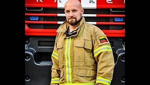 Lietuvos ugniagesių komanda Sakramente