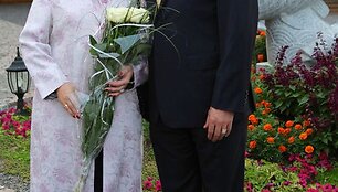 Žilvinas Elvikis su žmona Daina