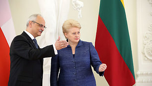 Lietuvos Respublikos Prezidentė Dalia Grybauskaitė priėmė Lenkijos ambasadoriaus Lietuvai Jaroslawo Czubinskio skiriamuosius raštus