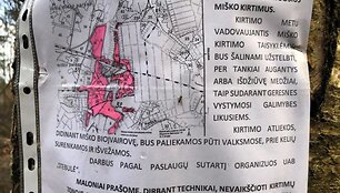 Purvynu virtęs keliukas po mi&scaron;ko tvarkymo darbų