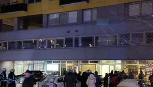 Gabijos gatvėje suskilus sienai, evakuojami namo gyventojai