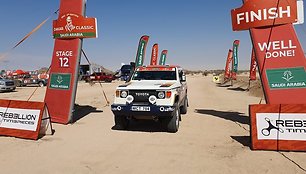Valdas Valiukevičius ir Paulius Kavaliauskas Dakaro finiše