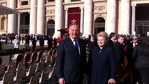 D.Grybauskaitė su Latvijos prezidentu Andriu Bėrziniu