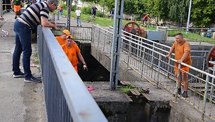 Tvarkoma „Ekrano“ marių užtvanka