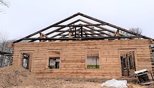 Mozūri&scaron;kių dvaras rekonstrukcijos metu