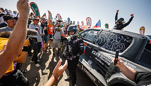 Benediktas Vanagas Dakaro ralio finiše