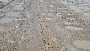 Nesvyžiaus gatvė Vilniaus rajone iki greideriavimo