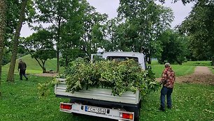 Nuo audros nukentėjusi Kernavė