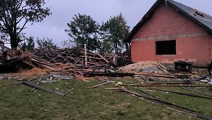 Viesulo padariniai Lenkijoje, Lodzės vaivadijoje