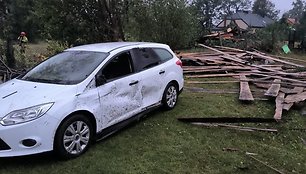 Viesulo padariniai Lenkijoje, Lodzės vaivadijoje