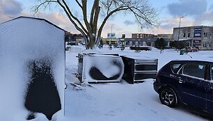 Palanga po audros, sausio 4-osios rytas