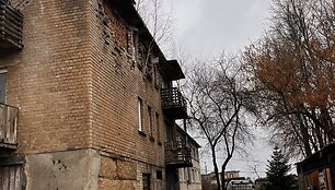Avarinės būklės dalis daugiabučio &Scaron;venčionėliuose