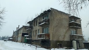 Avarinės būklės dalis daugiabučio &Scaron;venčionėliuose