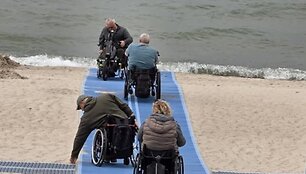 I&scaron;bandymai Klaipėdos Centriniame paplūdimyje