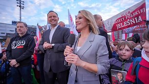 Marta Nawrocka Karolio Nawrockio rinkiminės kampanijos metu