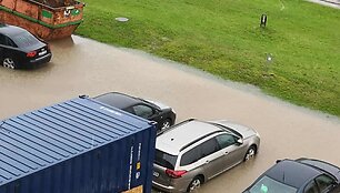 Liūtis užtvindė Kai&scaron;iadorių Parko gatvę