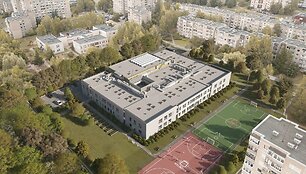 Būsimos &bdquo;Vyturio&ldquo; pradinės mokyklos vaizdas