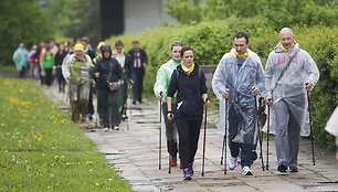 &Scaron;iaurieti&scaron;kojo ėjimo žygio dalyviai